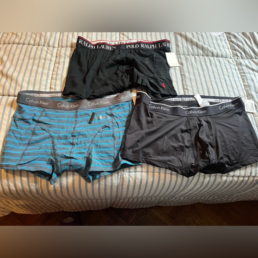 Calvin Klein &Ralph Lauren Polo boxer briefs bundle size XL